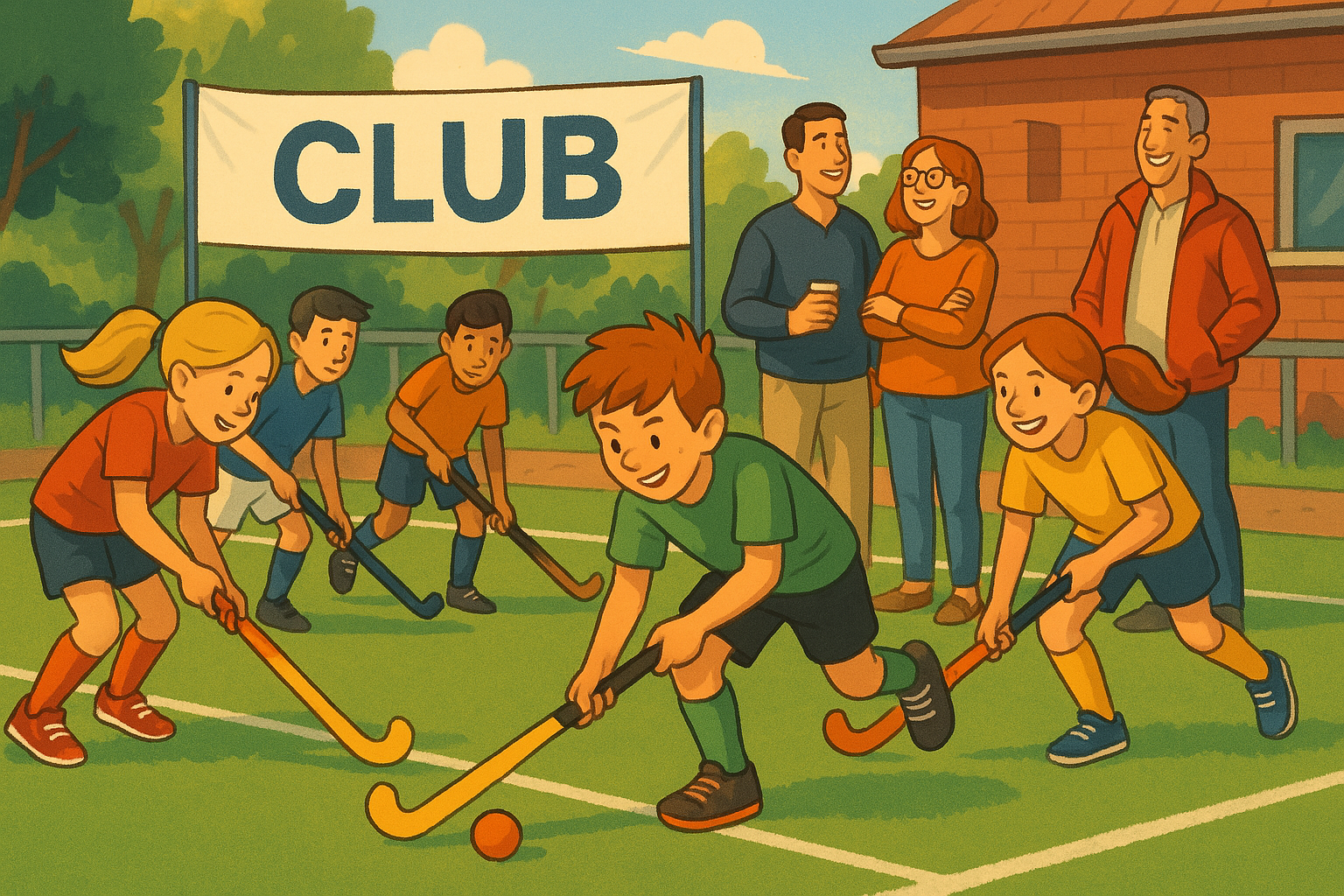 Graphic showing concept of 'sport club identity' as fun, atmosphere, and activity.